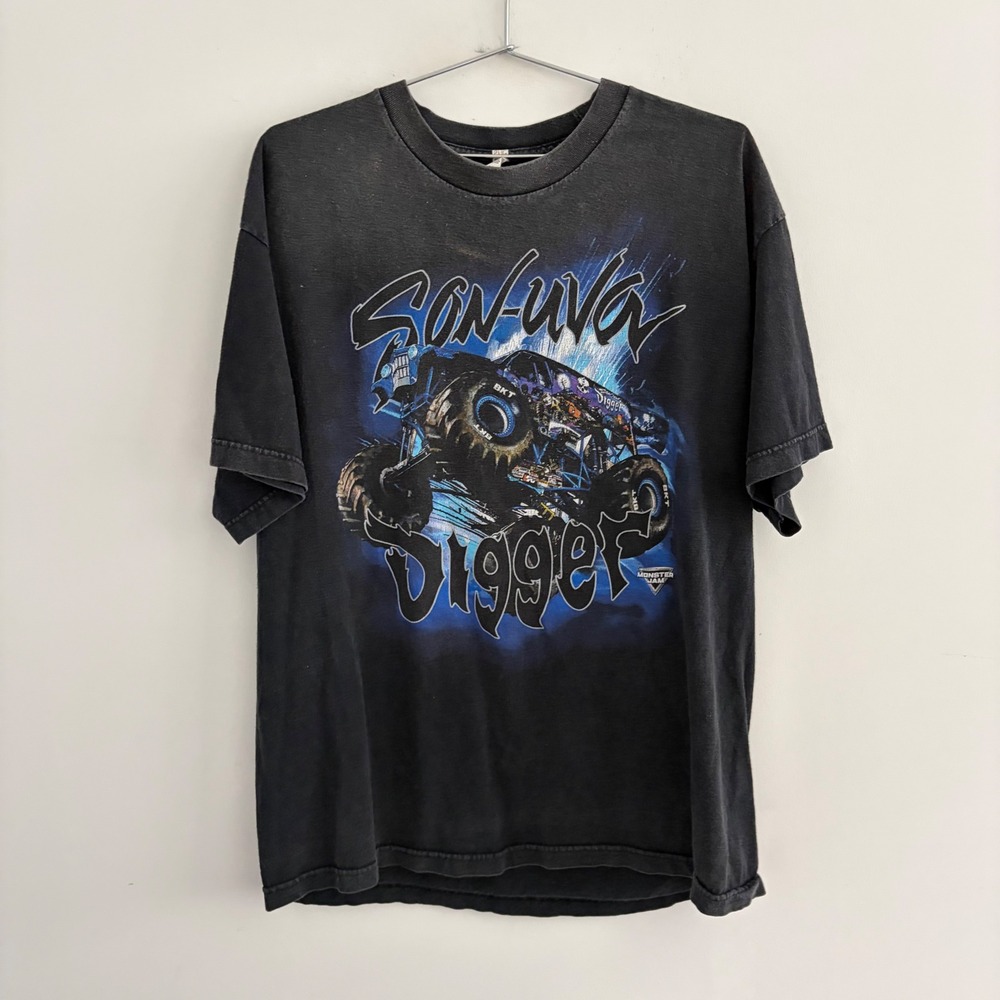 Monster Jam Son-uva Digger Graphic T-Shirt XL Black Alstyle